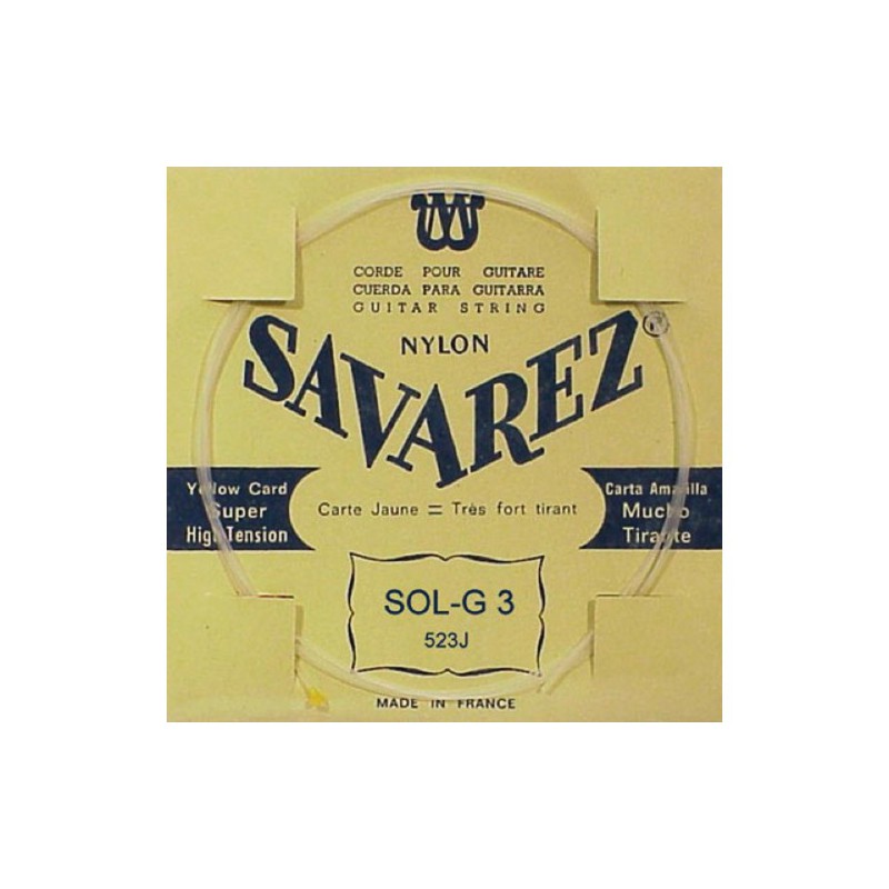 SAVAREZ CARTE JAUNE CORDE 3 MI 523J