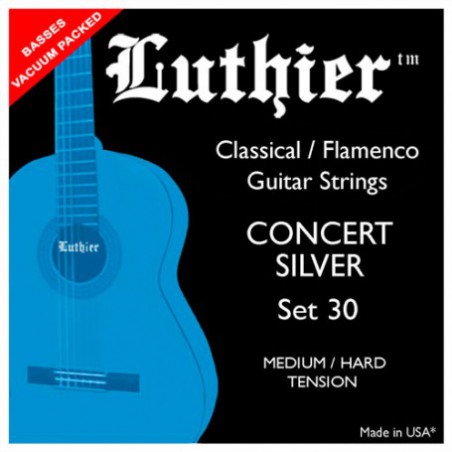 LUTHIER SET 30 CONCERT SILVER JEU MEDIUM/HARD TENSION 