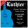 LUTHIER SET 30 CONCERT SILVER JEU MEDIUM/HARD TENSION 