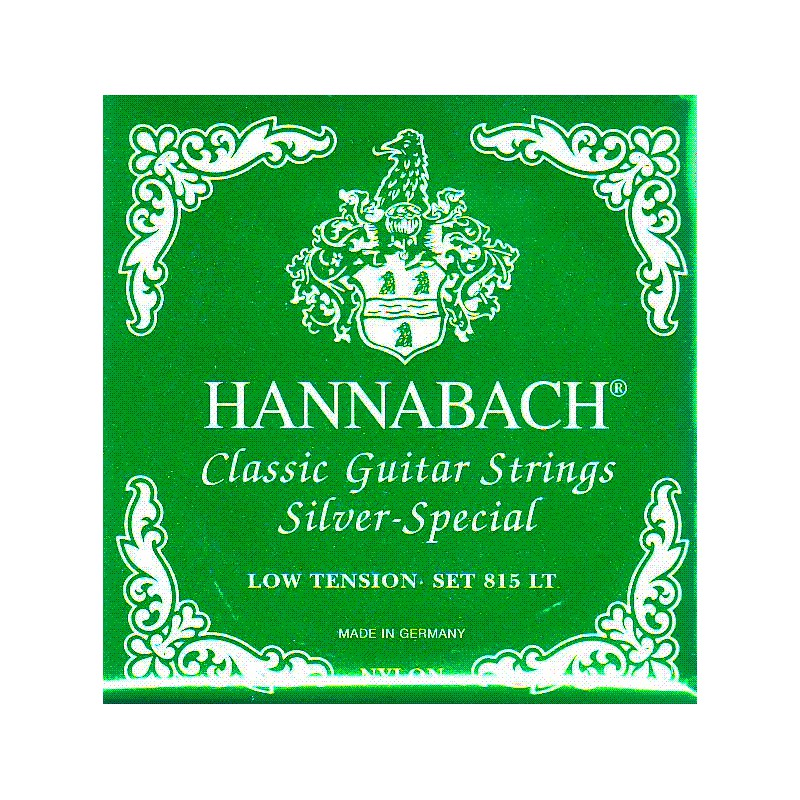 HANNABACH SILVER VERTE LOW TENSION JEU 815LT