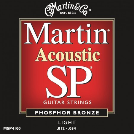 MARTIN SP PHOSPHORE BRONZE LIGHT 12/54 JEU MSP4100