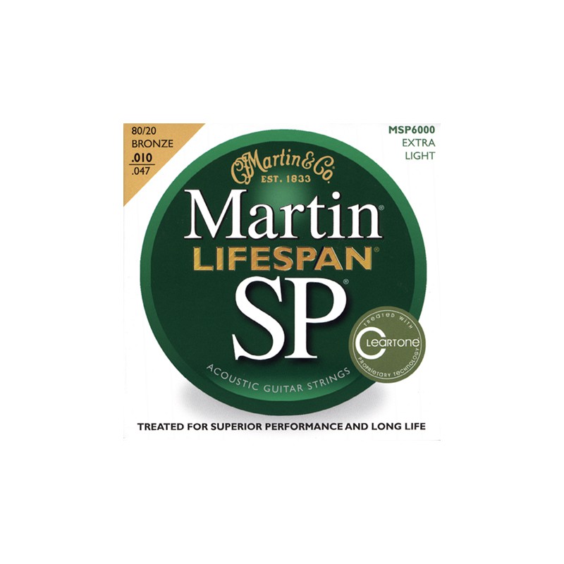 MARTIN SP LIFESPAN BRONZE EXTRA LIGHT 10/47 JEU MSP6000