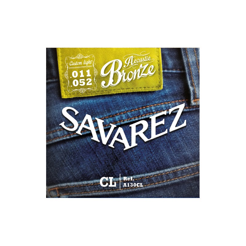 SAVAREZ FOLK BRONZE CUSTOM LIGHT 11/52 JEU A130CL