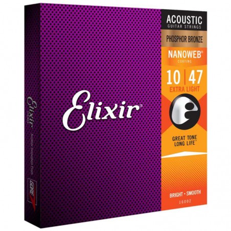 ELIXIR FOLK NANOWEB PHOSPHOR BRONZE 10/47 16002