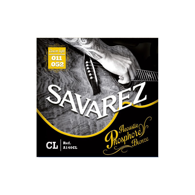 SAVAREZ FOLK PHOSPHORE BRONZE CUSTOM LIGHT 11/52 JEU A140CL