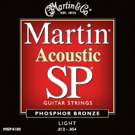 MARTIN SP PHOSPHORE BRONZE CUSTOM-LIGHT 11/52 JEU MSP4050CMA