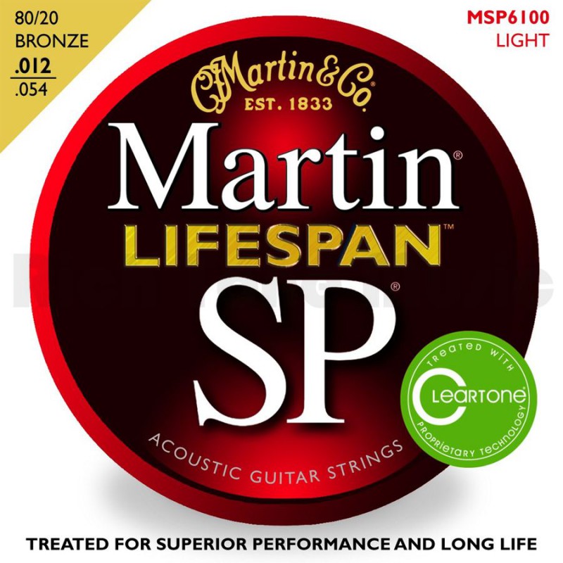 MARTIN SP LIFESPAN BRONZE LIGHT 12/54 JEU MSP6100