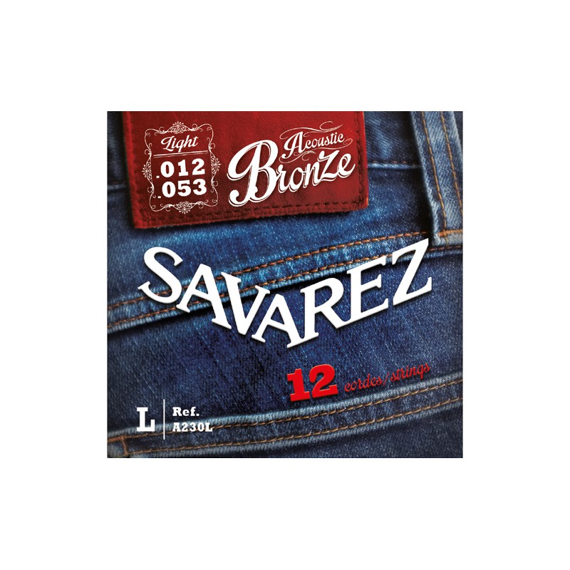 SAVAREZ FOLK BRONZE LIGHT 12/53 12 CORDES JEU A230L