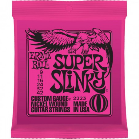 ERNIE BALL SUPER SLINKY CUSTOM 09/42 JEU 2223