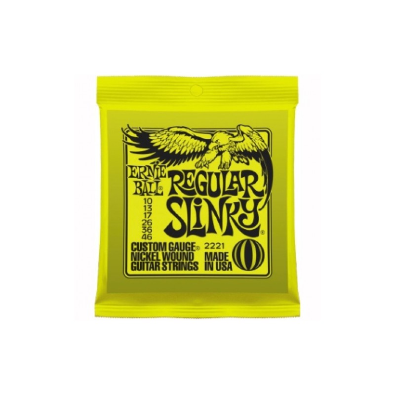 ERNIE BALL ELECTRIQUE REGULAR SLINKY 10/46 JEU 2221