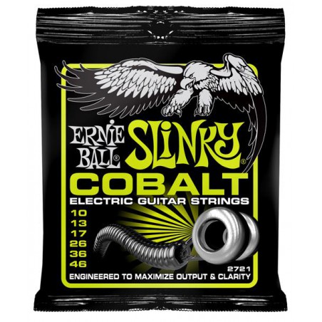 ERNIE BALL ELECTRIQUE SLINKY COBALT 10/46 JEU EP2721