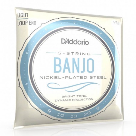 D'ADDARIO BANJO 5 CORDES JEU EJ60