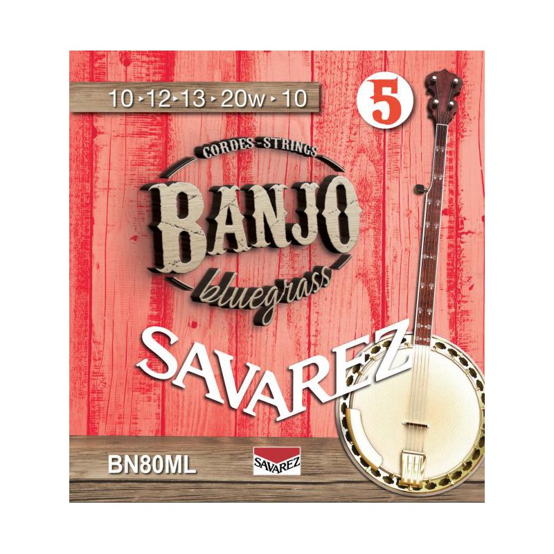 SAVAREZ BANJO 5 CORDES BLUEGRASS BOUCLE BN80ML