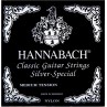 HANNABACH SILVER NOIR MEDIUM TENSION 6 MI 8156MT