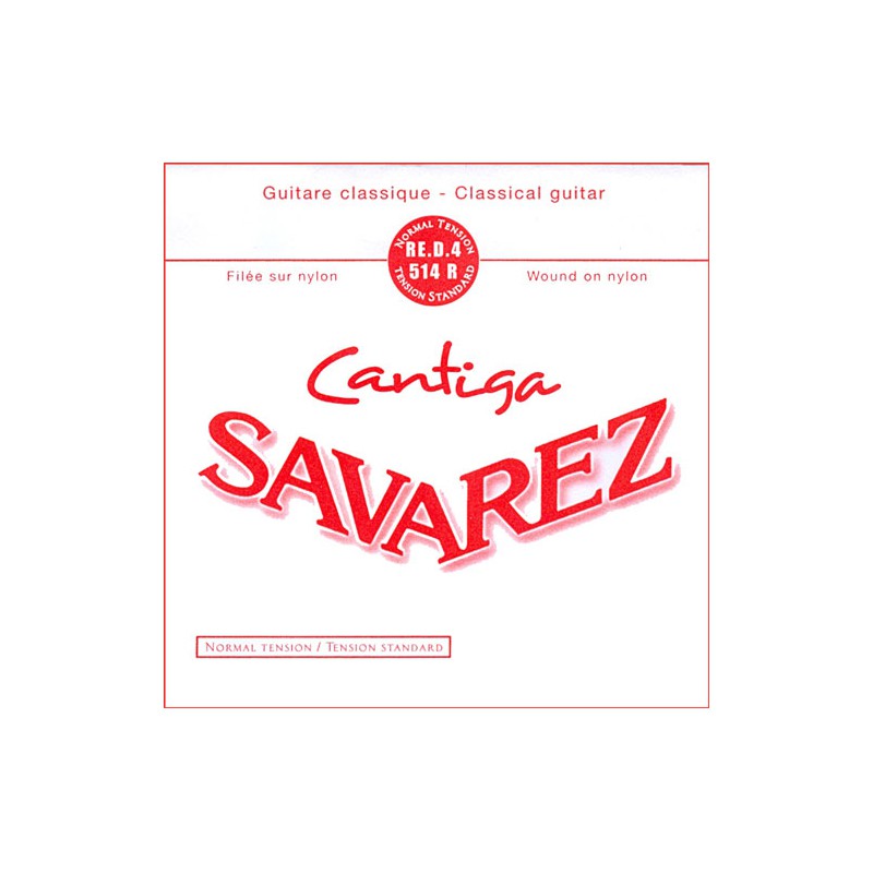 SAVAREZ CANTIGA ROUGE CORDE 4 RE 514R