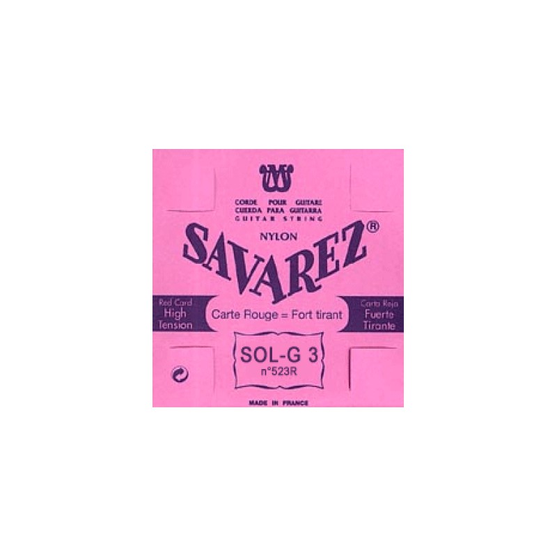 SAVAREZ CARTE ROUGE CORDE 3 SOL 523R