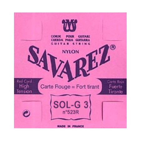 SAVAREZ CARTE ROUGE CORDE 3 SOL 523R