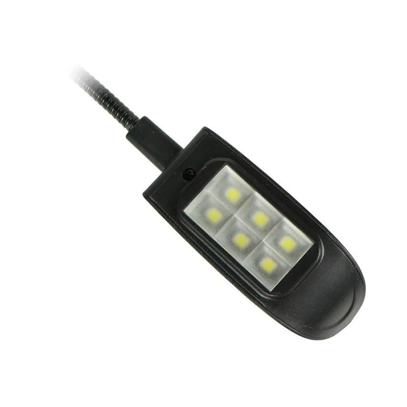 LAMPE DE PUPITRE BOSTON FLEXIBLE 2X6 LEDS MSL612