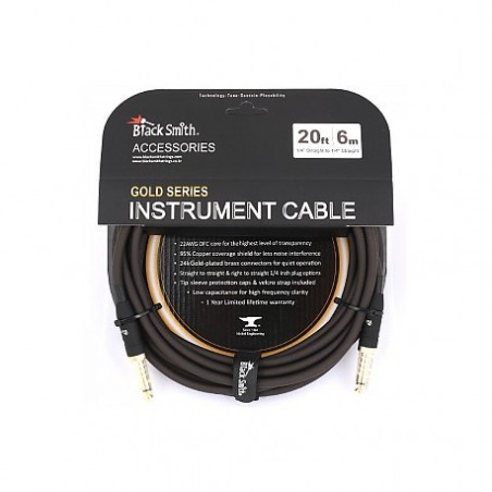 CABLE BLACK SMITH GOLD SERIE JACK/JACK 6M ICG-002SS 