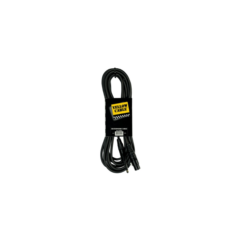 CABLE YELLOW CABLE JACK MONO MALE/XLR FEMELLE 5M PROFILE