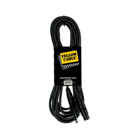 CABLE YELLOW CABLE JACK MONO MALE/XLR FEMELLE 5M PROFILE