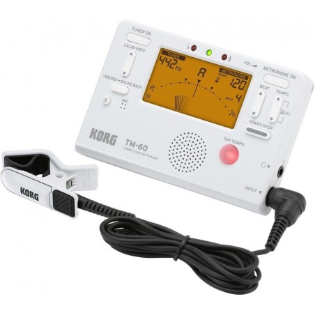 ACCORDEUR METRONOME KORG TM60C + PINCE BLANC