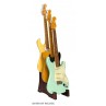 STAND GUITARE FENDER EN BOIS POUR 3 GUITARES ELECTRIQUES