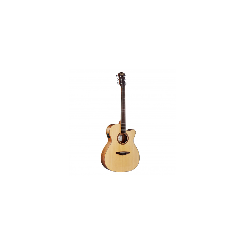 GUITARE VEELAH FOLK V3-OMCE ELECTRO NATUREL MASSIVE 