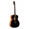 GUITARE VEELAH FOLK V1-OM BK NOIRE MASSIVE 