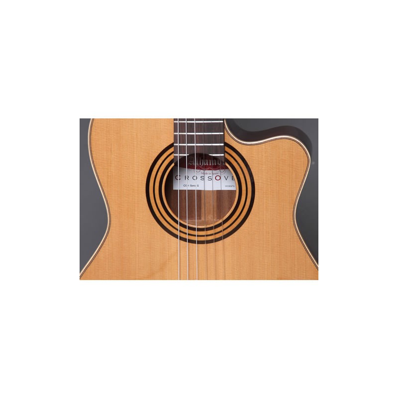 GUITARE ALHAMBRA CROSS OVER CS1 CTW E3 SERIE S ACAJOU