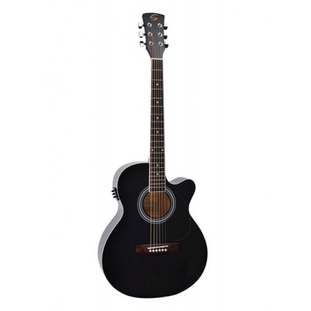 GUITARE YELLOWSTONE ELECTRO BLACK MJCE BK