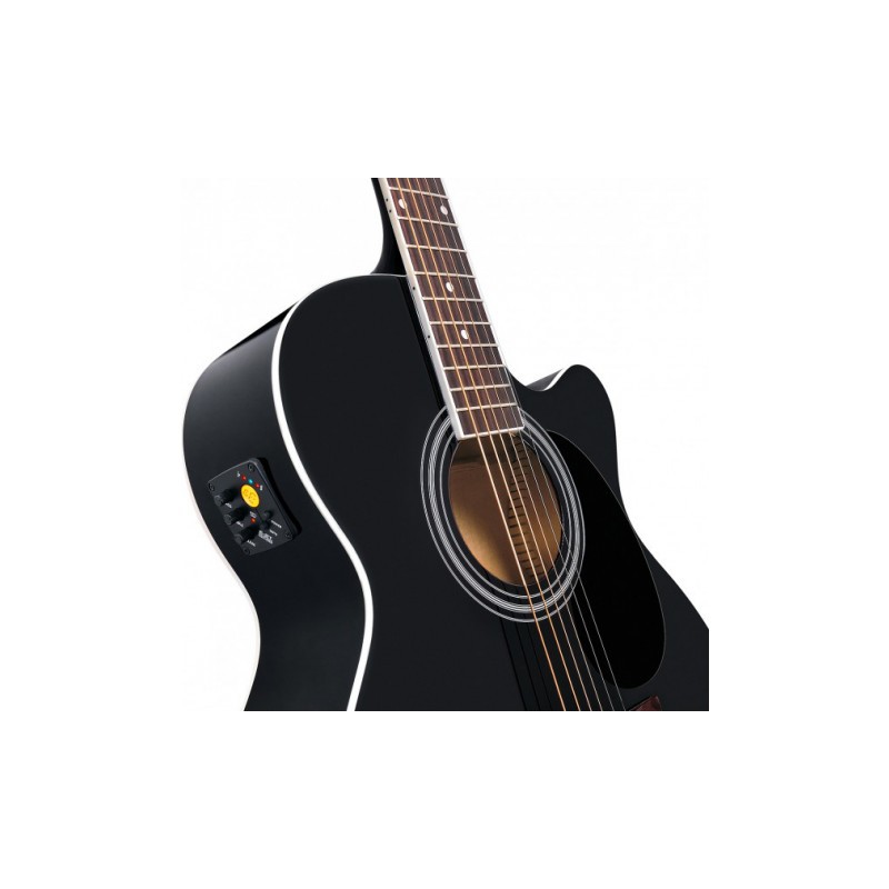 GUITARE YELLOWSTONE ELECTRO BLACK MJCE BK