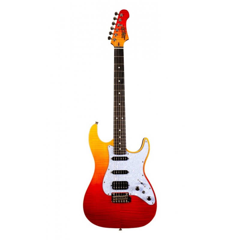 GUITARE ELECTRIQUE JET SOLID BODY JL600 TRANS RED JETJS600TRS