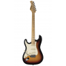 GUITARE ELECTRIQUE PRODIPE SUNBURST GAUCHER ST80LHMA SUNB 