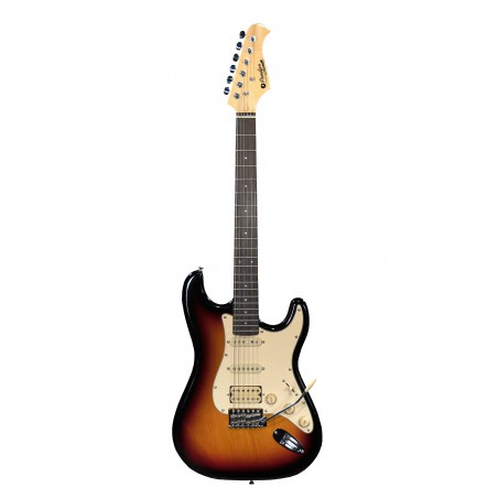 GUITARE ELECTRIQUE HSS PRODIPE SUNBURST ST83RASUNB