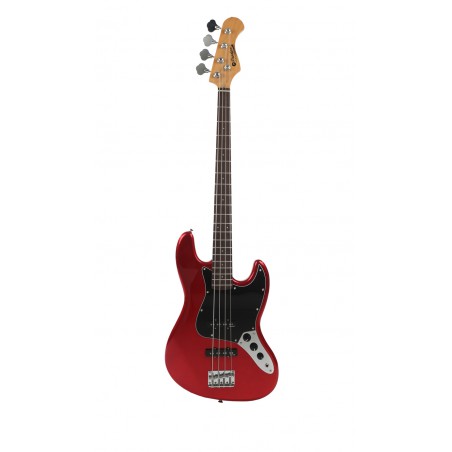 GUITARE BASSE ELECTRIQUE PRODIPE 4 CORDES CANDY RED