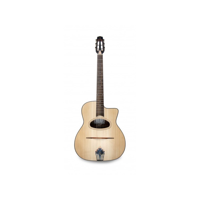 GUITARE MANOUCHE CARVALHO GRANDE BOUCHE JMD200 WLN