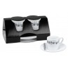 TASSE EXPRESSO LOT DE DEUX PIECES NOTES DE MUSIQUE K852