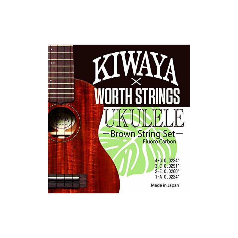 KIWAYA WORTH UKULELE FLUORO CARBON MARRON SOP-CONCERT-TENOR KBM