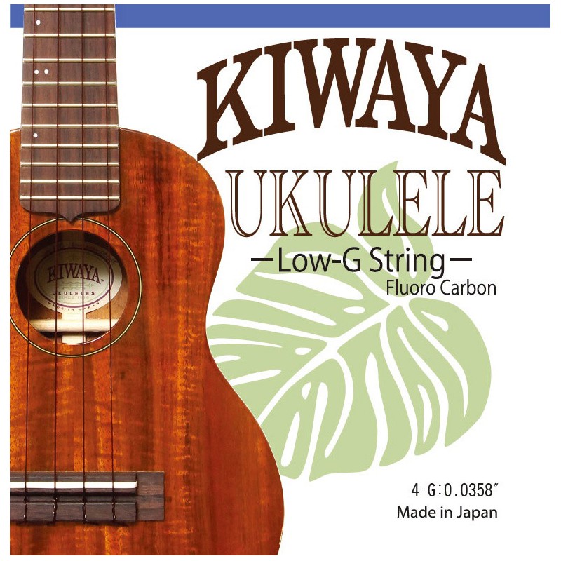 KIWAYA UKULELE CORDE 4 SOL LOW-G FLUORO CARBON SOP-CONCERT-TENOR KFC LOW-G