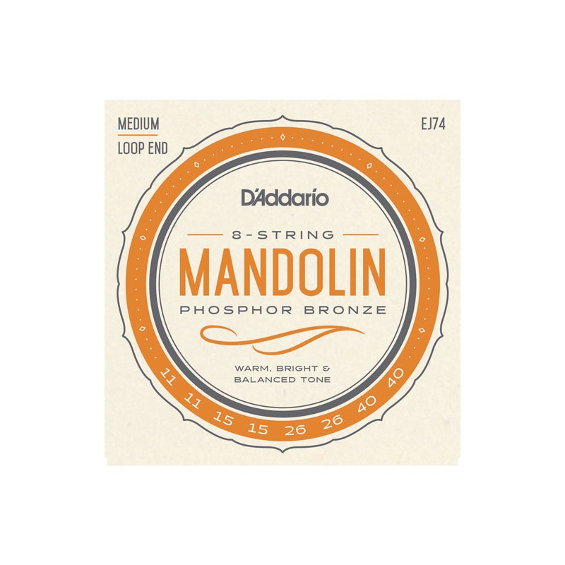 D'ADDARIO MANDOLINE PHOSPHOR BRONZE 11/40 EJ74