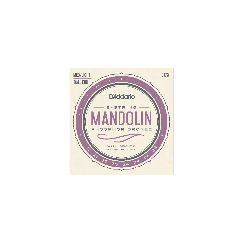 D'ADDARIO MANDOLINE PHOSPHOR BRONZE 11/38  EJ70