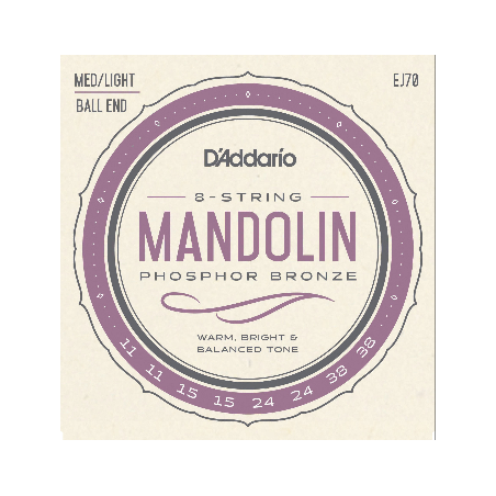 D'ADDARIO MANDOLINE PHOSPHOR BRONZE 11/38  EJ70