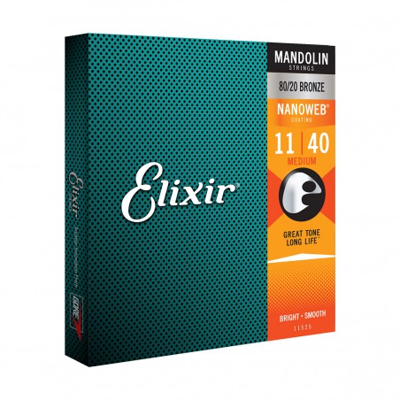 ELIXIR MANDOLINE NANOWEB MEDIUM 11/40 11525