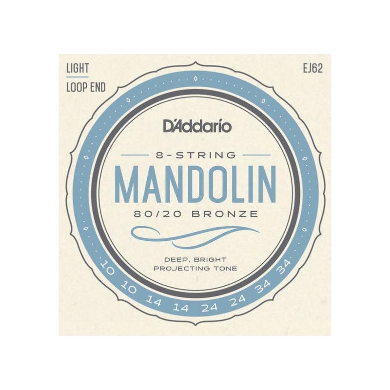 D'ADDARIO MANDOLINE BRONZE 10/34 EJ62