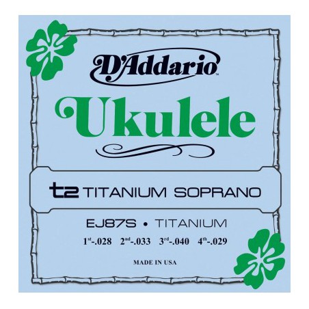 D'ADDARIO UKULÉLÉ TITANIUM SOPRANO JEU EJ87S