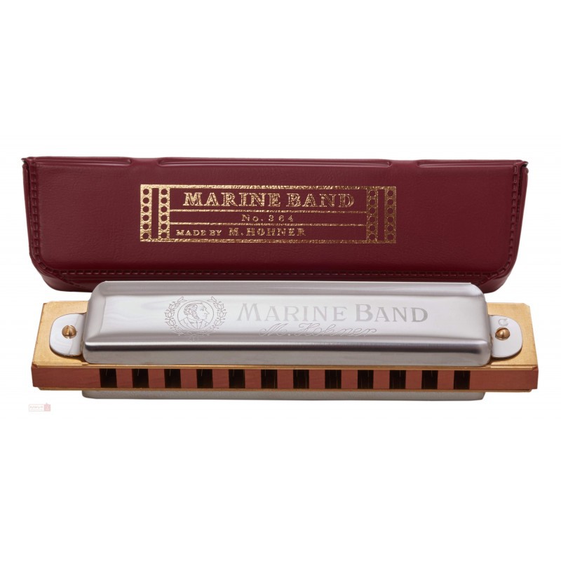 HARMONICA HOHNER MARINE BAND 12TR RE DIATONIQUE 364/24 D