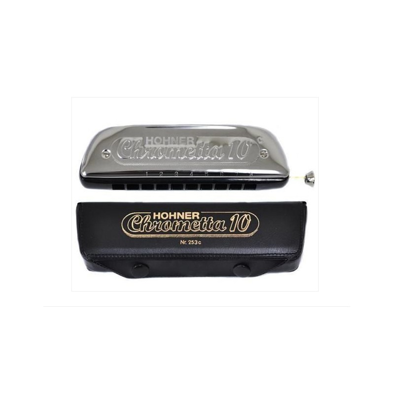 HARMONICA HOHNER CHROMETTA 10 TROUS C 253 40