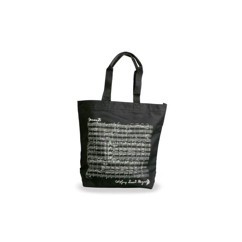 SAC EN TOILE MOZART NOIR ANSES LONGUES T1060