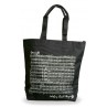 SAC EN TOILE MOZART NOIR ANSES LONGUES T1060